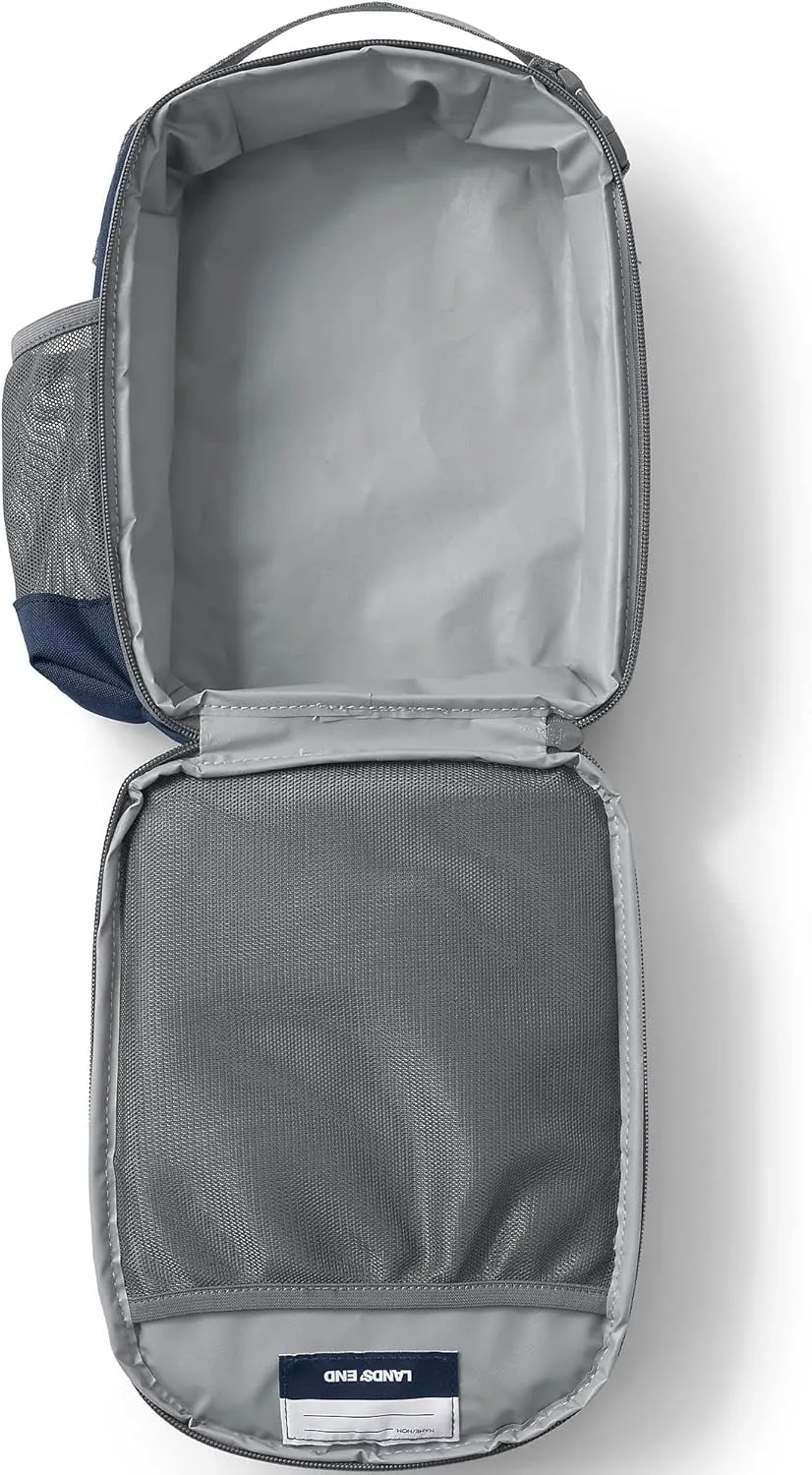Lands' End Kids' Soft Sided Lunch Box Classic Navy