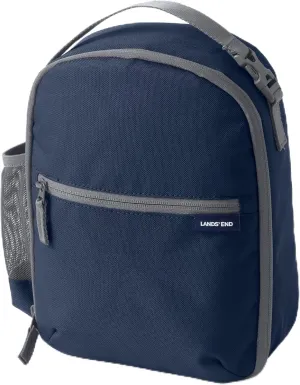 Lands' End Kids' Soft Sided Lunch Box Classic Navy