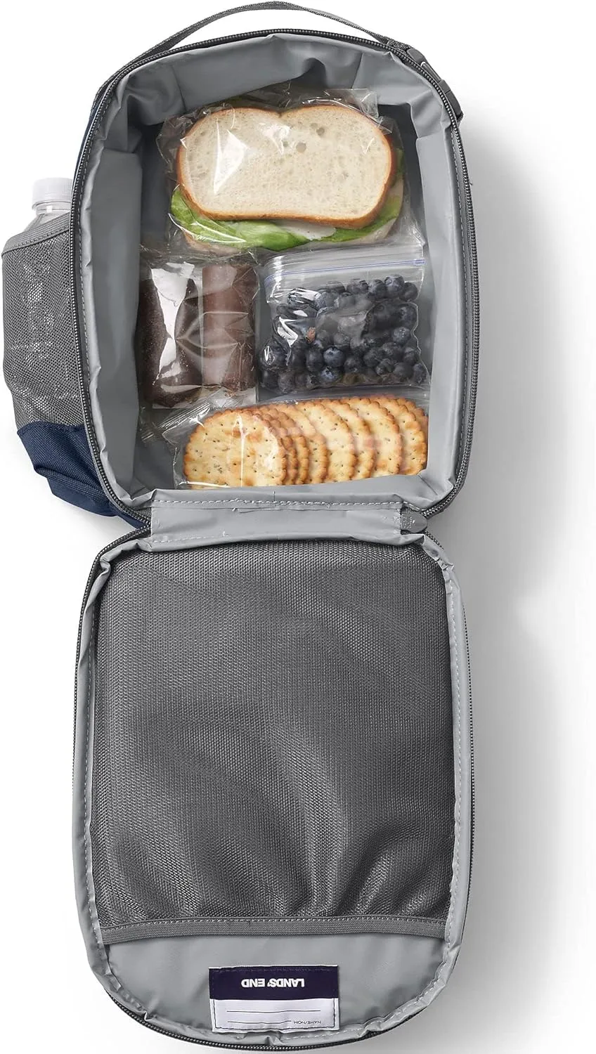 Lands' End Kids' Soft Sided Lunch Box Classic Navy