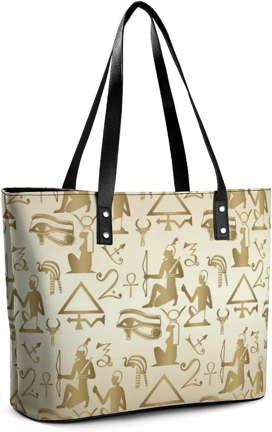 Large Shoulder Bag for Women, PU Leather Beach Tote Bag Waterproof, Swim Gym Shopping Travel Bag Clutch Bag