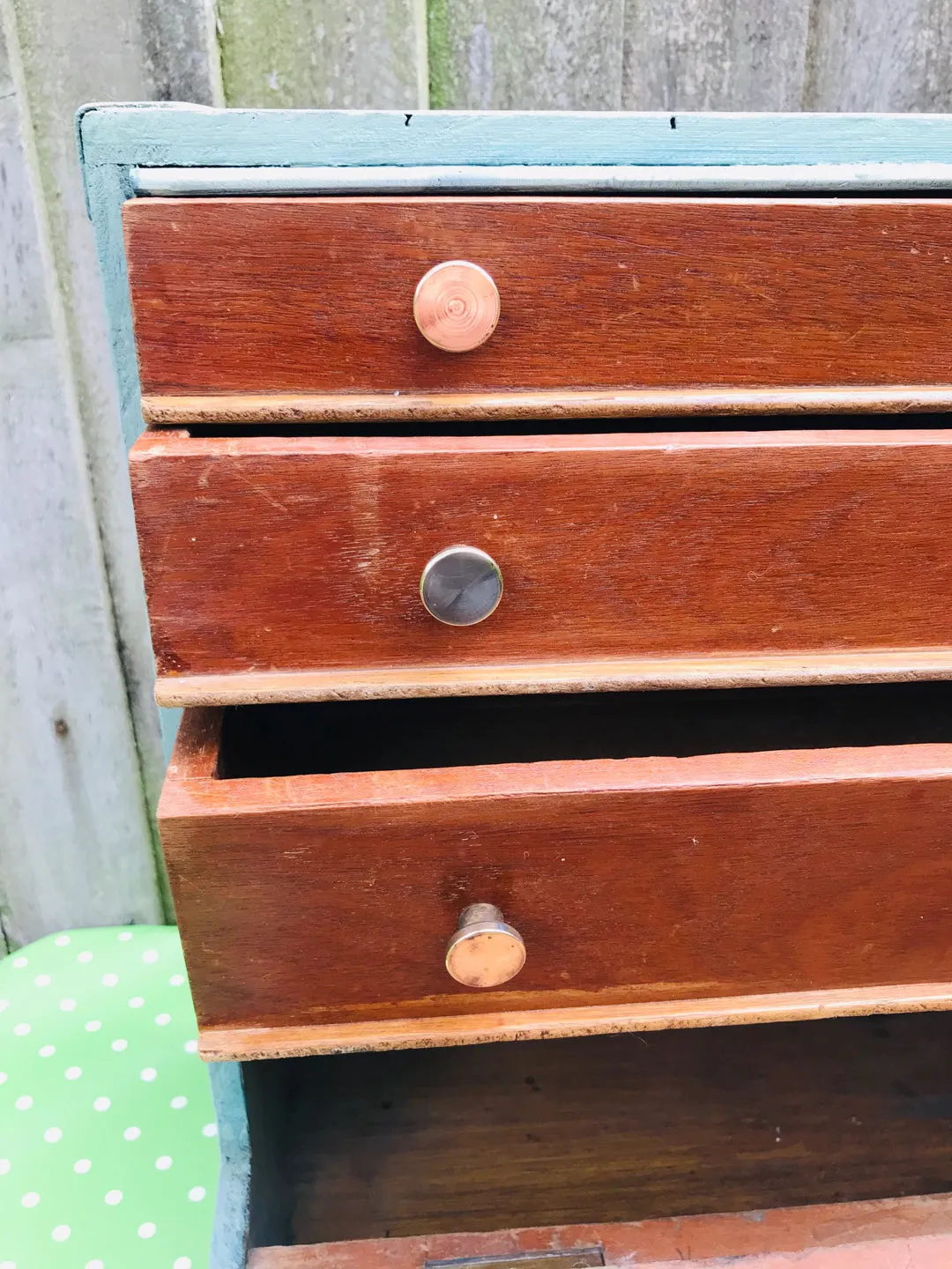 Large wooden carpenter's chest