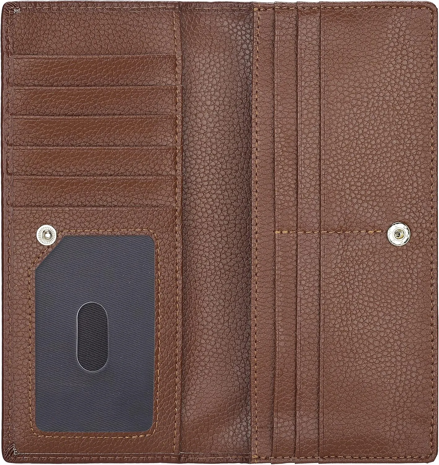 Lavemi Ultra Slim Thin Leather Women Wallet RFID Blocking Credit Card Holder Bifold Long Ladies Billfold