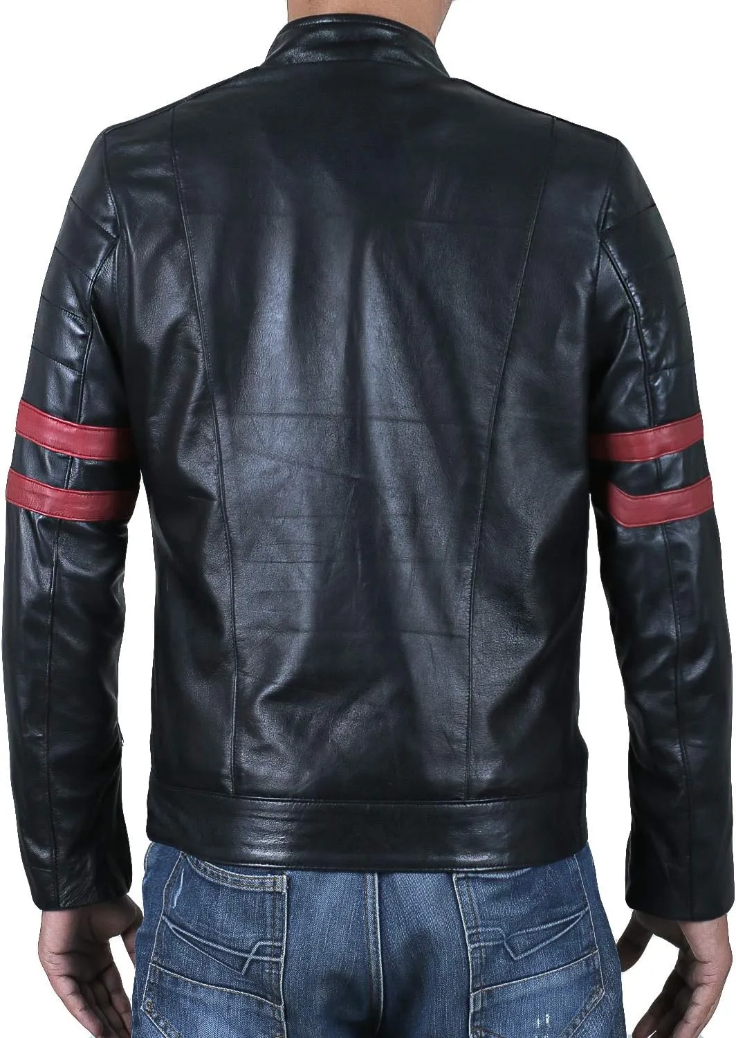 Laverapelle Men's Genuine Lambskin Leather Jacket (Black, Biker Jacket) - 1501535