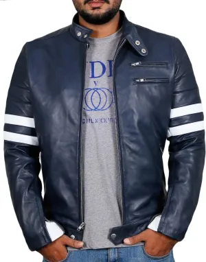 Laverapelle Men's Genuine Lambskin Leather Jacket (Black, Biker Jacket) - 1501535