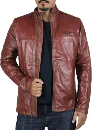 Laverapelle Men's Genuine Lambskin Leather Jacket (Black, Classic Jacket) - 1501135