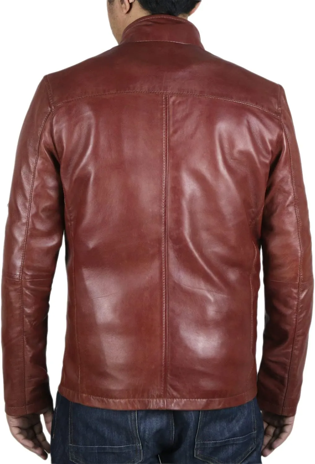 Laverapelle Men's Genuine Lambskin Leather Jacket (Black, Classic Jacket) - 1501135
