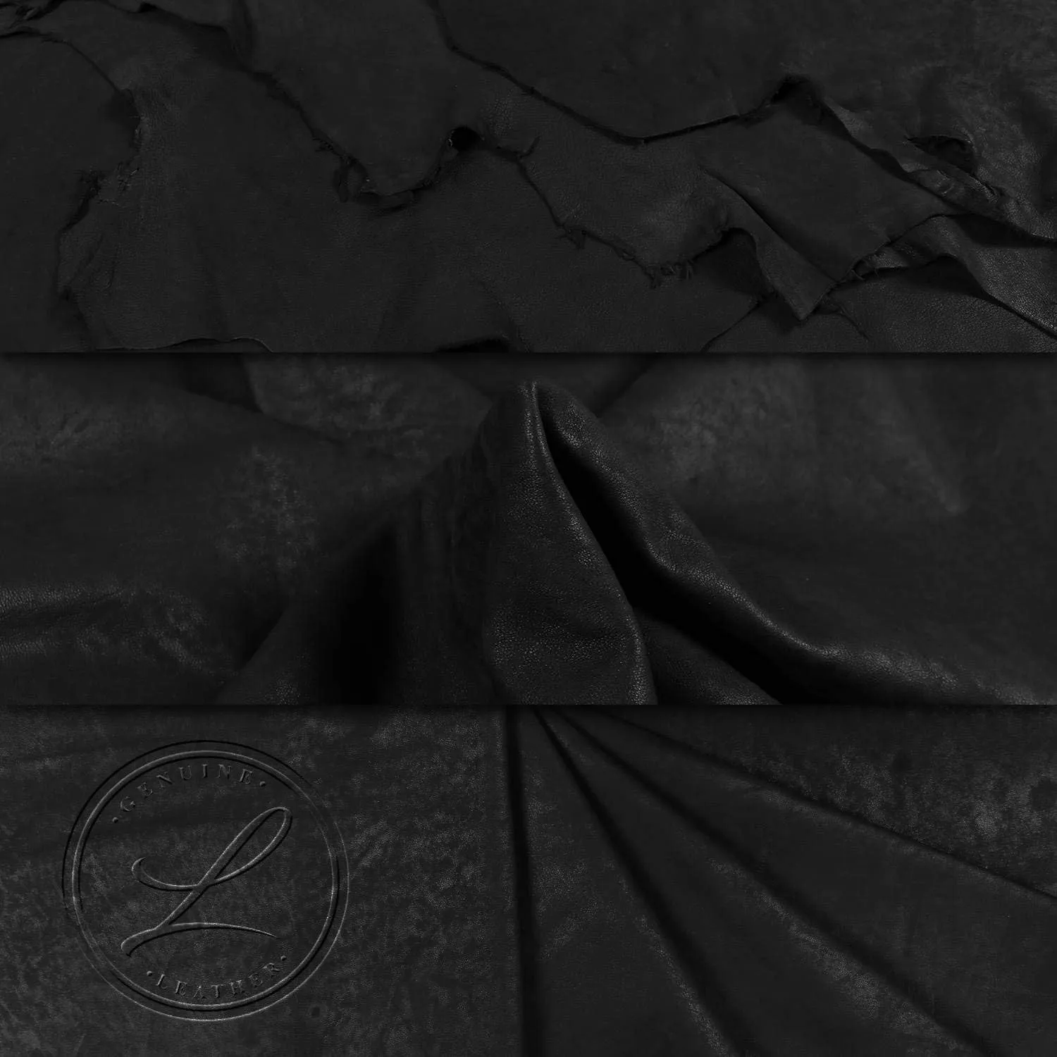 Laverapelle Men's Genuine Lambskin Leather Jacket (Black, Classic Jacket) - 1501135