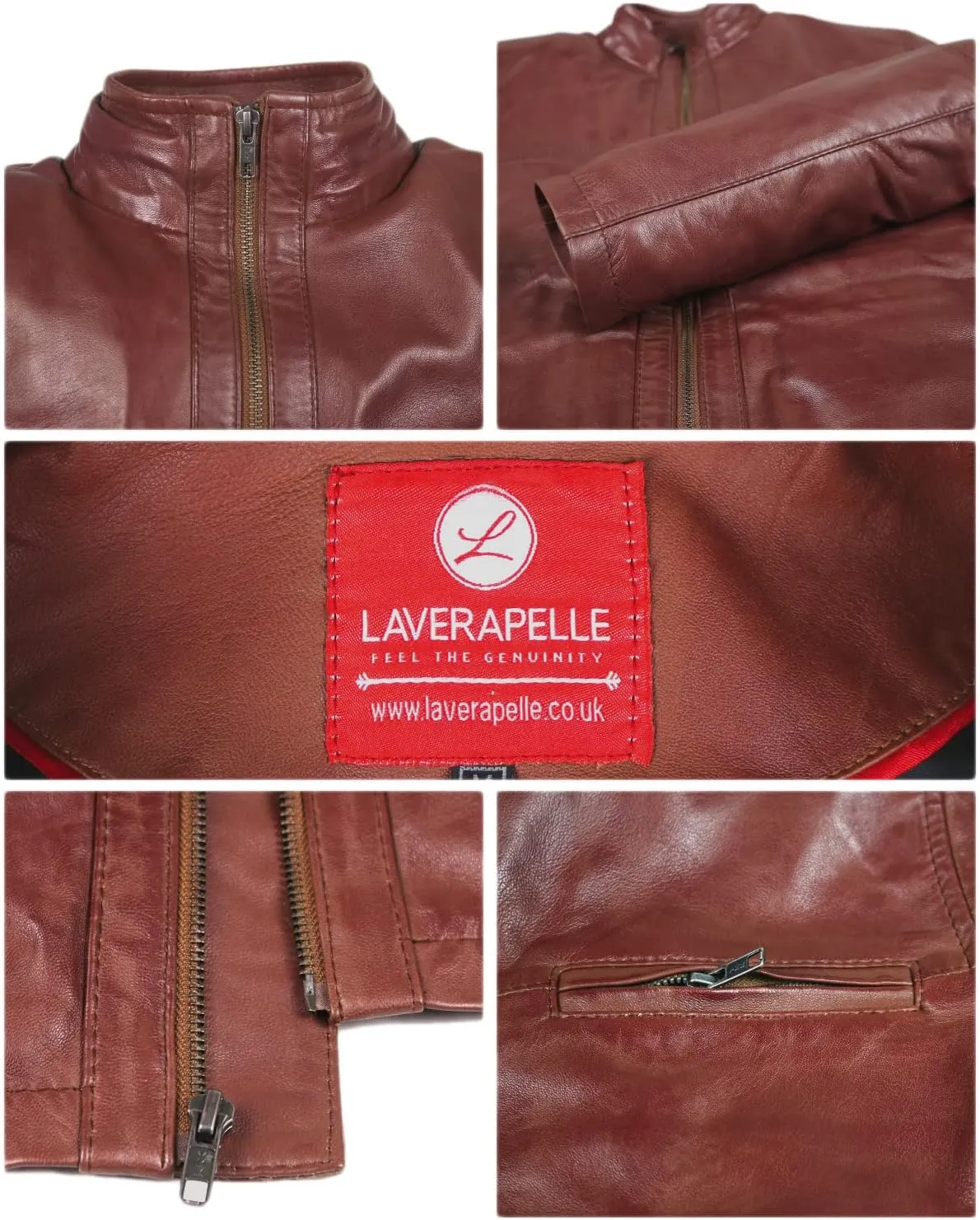 Laverapelle Men's Genuine Lambskin Leather Jacket (Black, Classic Jacket) - 1501135