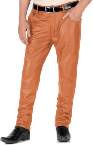 Laverapelle Men's Genuine Lambskin Leather Pants (Black, Leather Jeans) - 1804001