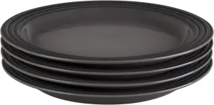 Le Creuset Stoneware Set of 4 Dinner Plates, 10.5" each, Oyster