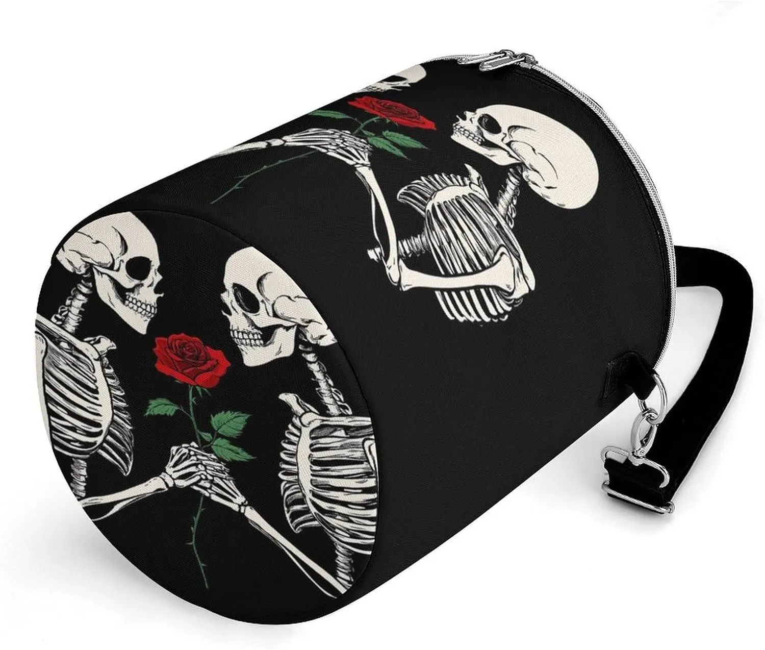 Leak Proof Rose Flower Skull Love Skeleton Insulated Cooling Pack Easy to Carry, Collapsible Backpack Cooler for Outdoor Picnic Lunch Hiking Camping