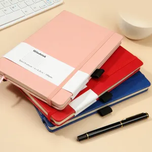 Leather business elastic band notebook