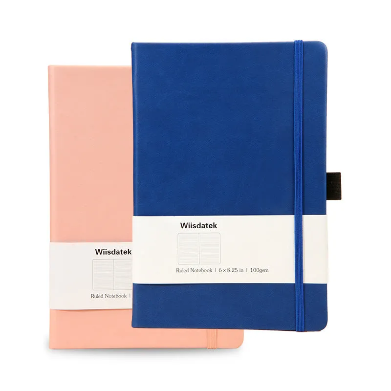 Leather business elastic band notebook