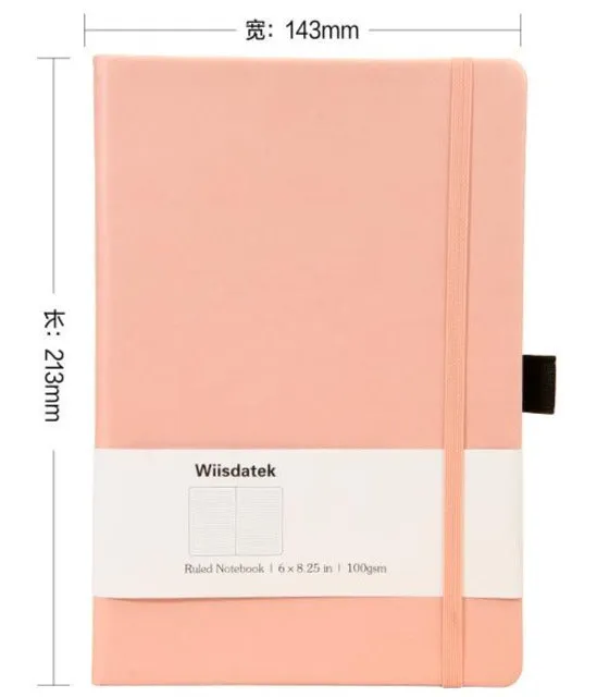 Leather business elastic band notebook