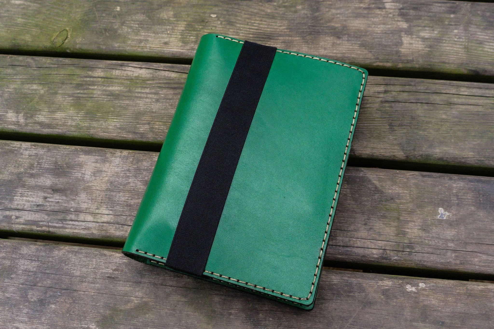 Leather Hobonichi  Cousin A5 Planner Cover - Green