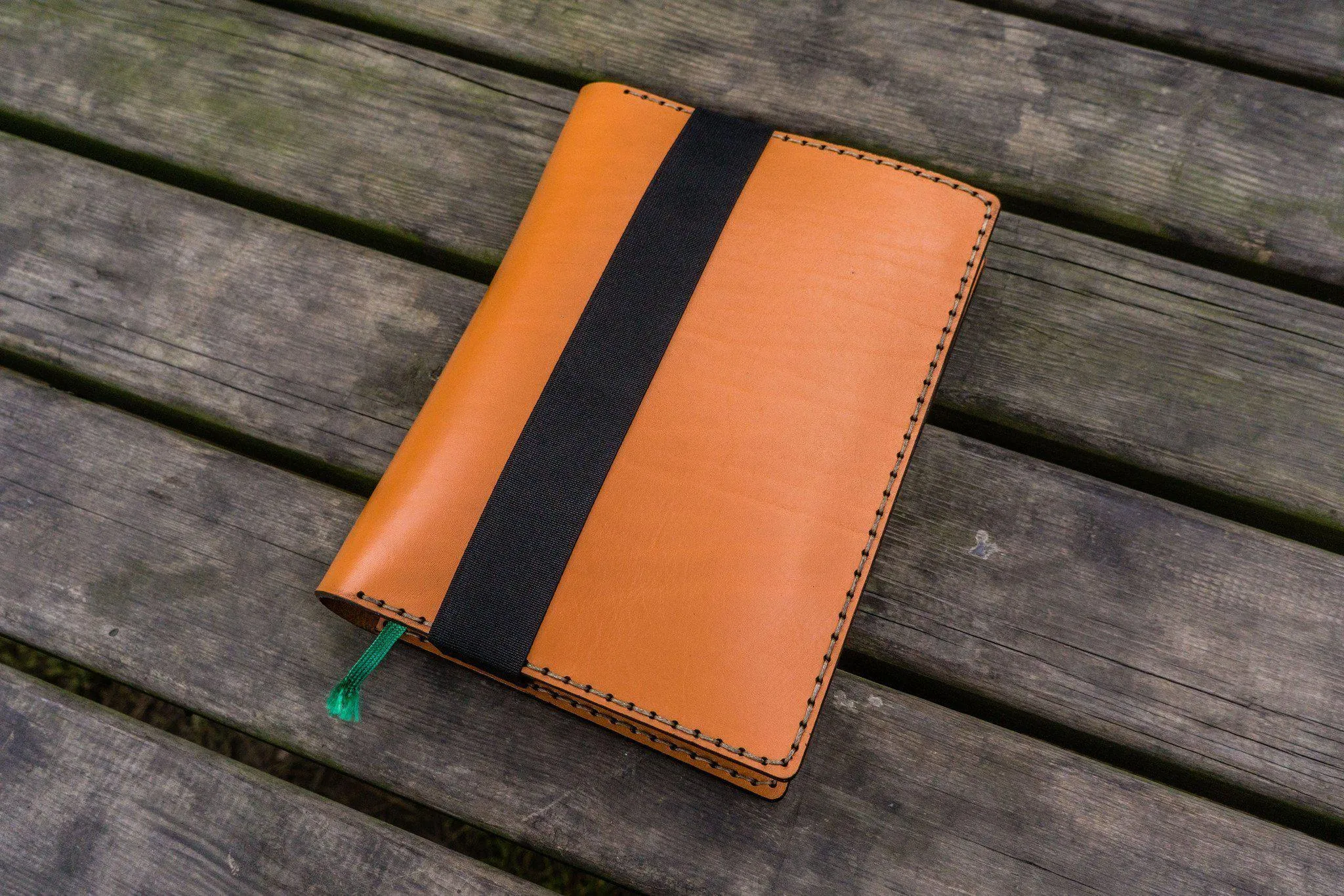 Leather Hobonichi Cousin A5 Planner Cover - Orange
