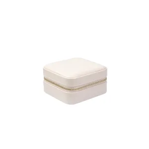 LEATHER JEWELLERY BOX MINI SAND