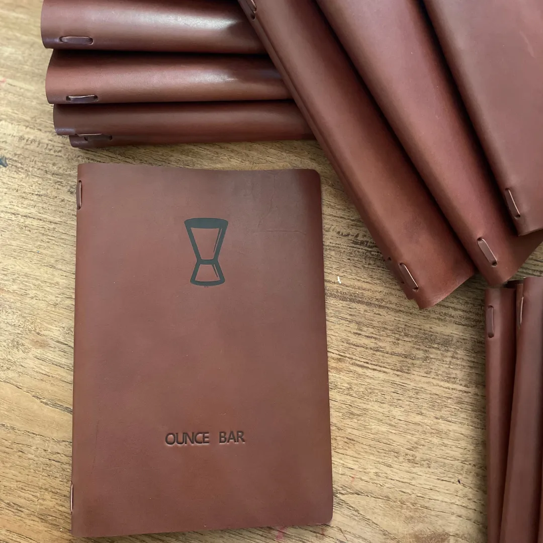 LEATHER MENU COVERS Style No.2