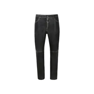 Leather Motorcycle Black Vintage Pant