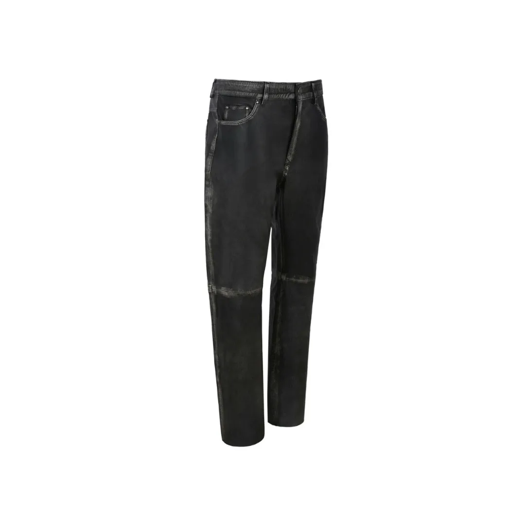Leather Motorcycle Black Vintage Pant