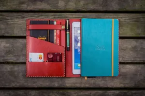 Leather Rhodia A5 Notebook & iPad Mini Cover - Red