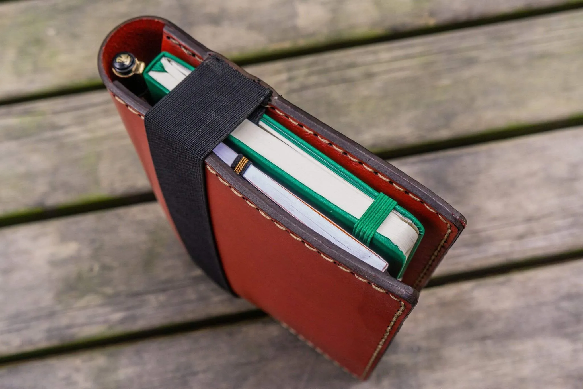 Leather Rhodia A5 Notebook & iPad Mini Cover - Red