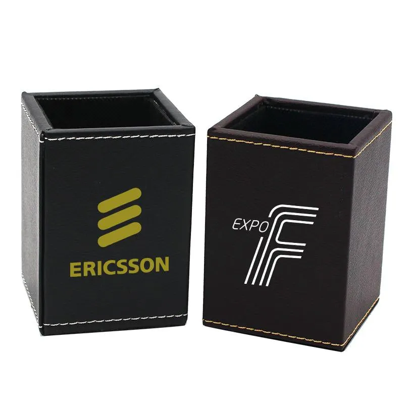 Leather Style Pen Holders