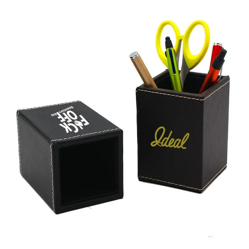 Leather Style Pen Holders