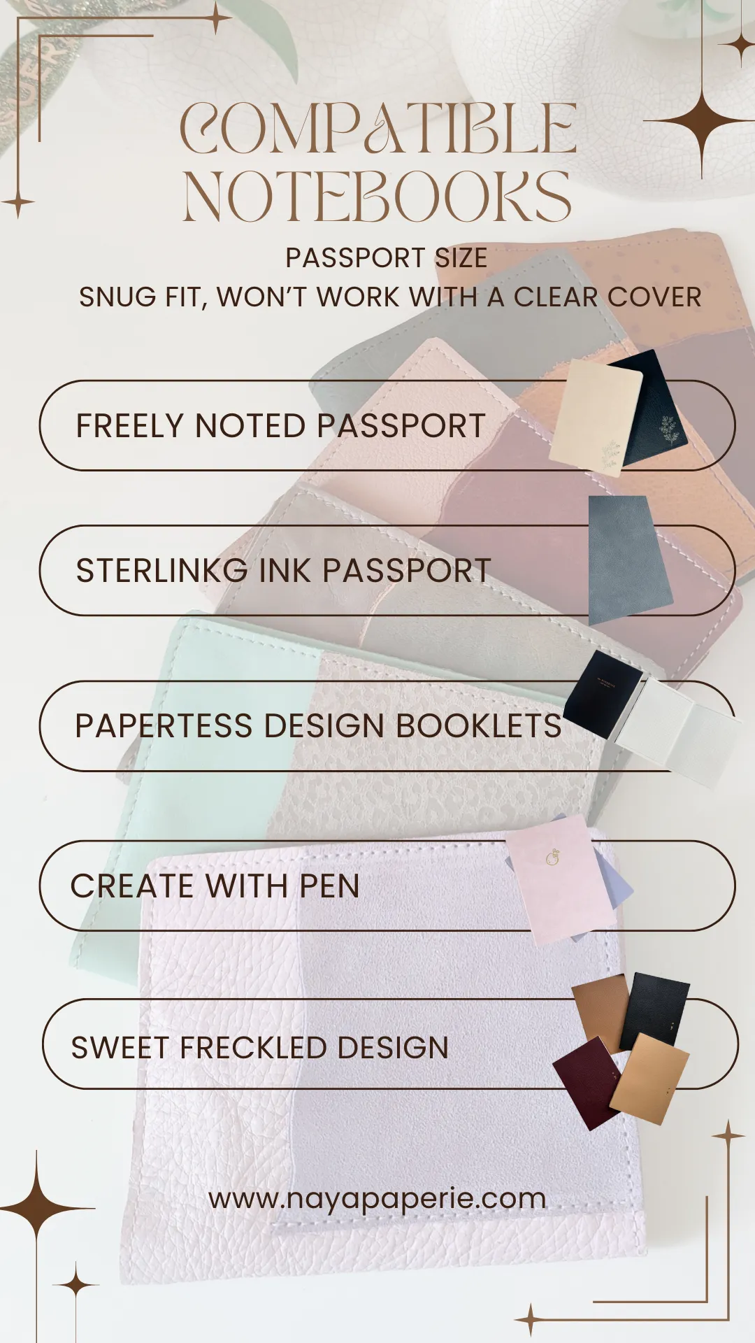 Leather Traveler's Notebook – Passport Size