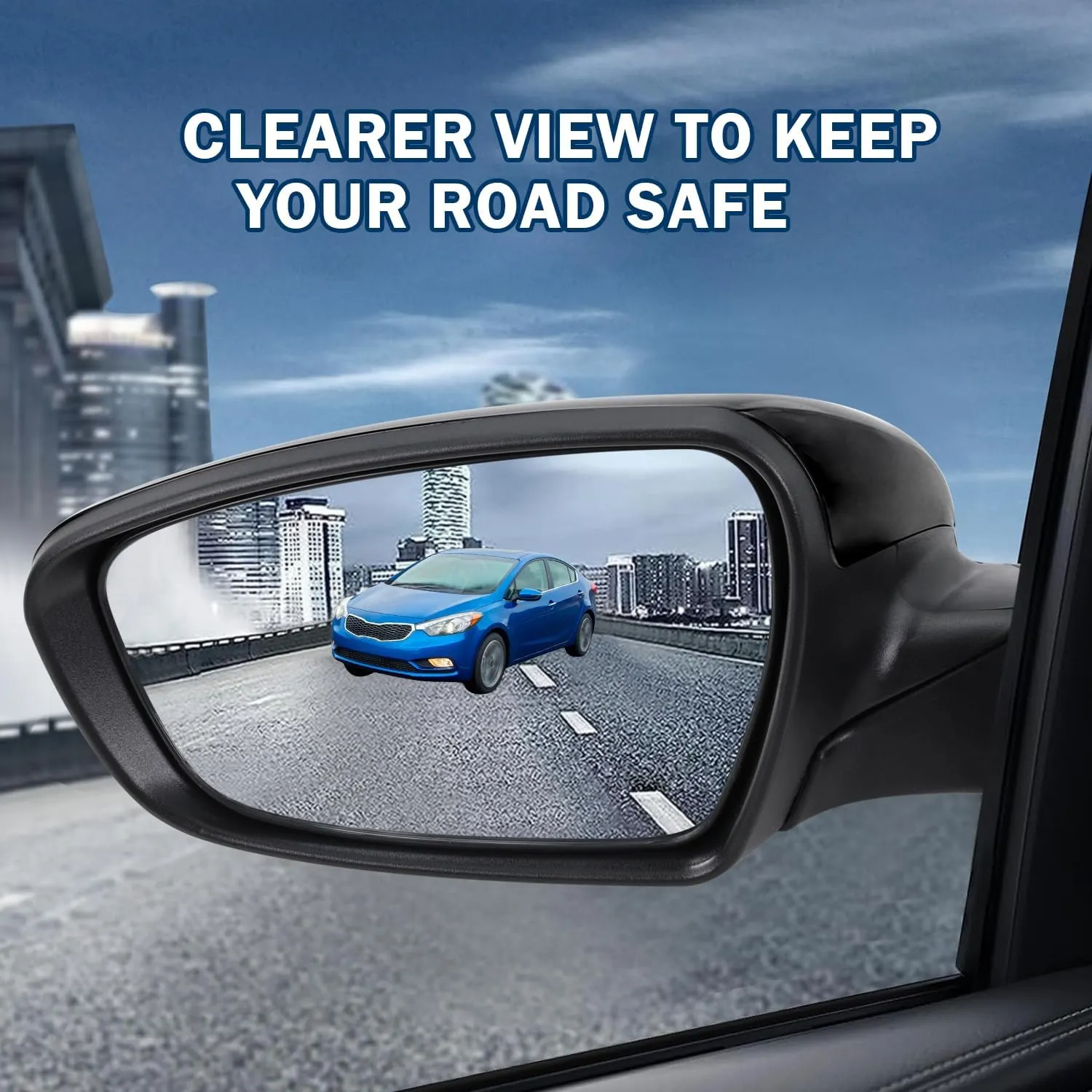 Left Driver side Mirror Compatible with 2014 2015 2016 Kia Forte with Manual Folding power glass Heated with turn signal Black Replace# KI1320182(6 Pins)