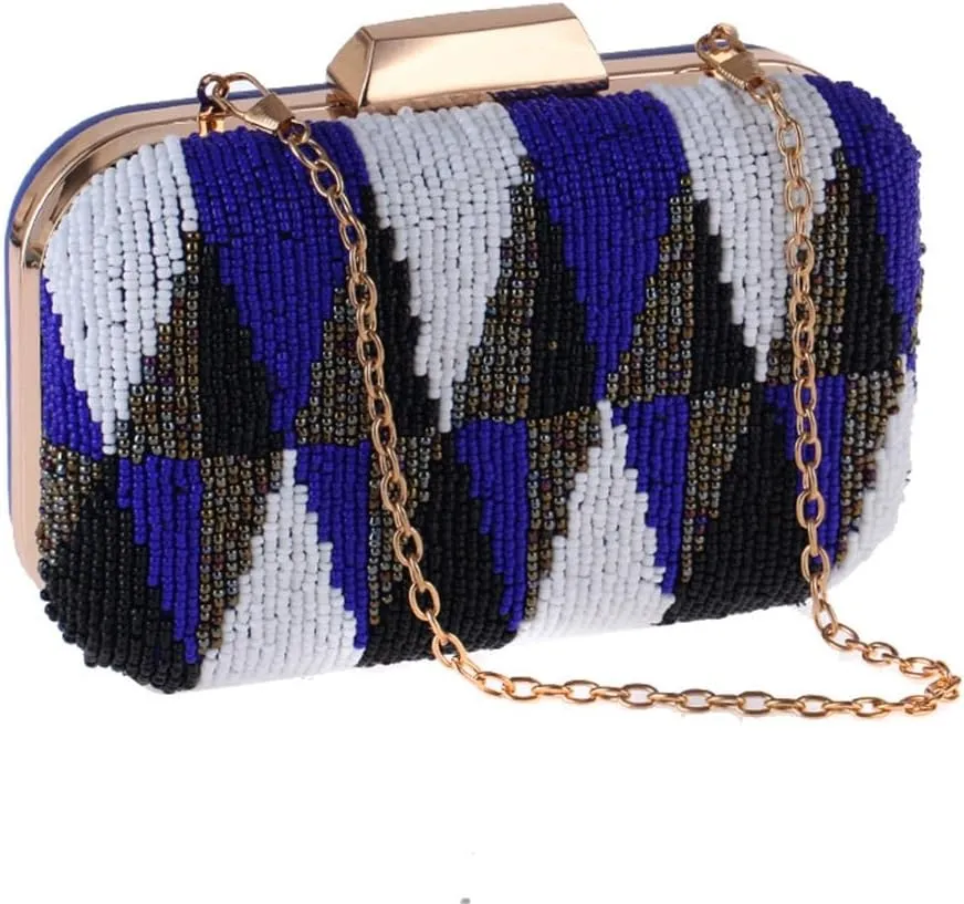Leisure Women's Handheld Dinner Bag Beaded Embroidery Bag
