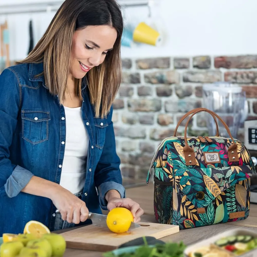 Lekesky Lunch Box for Women, Leakproof Insulated Lunch Bag for Adult Work Reusable Lunch Cooler Tote Bag