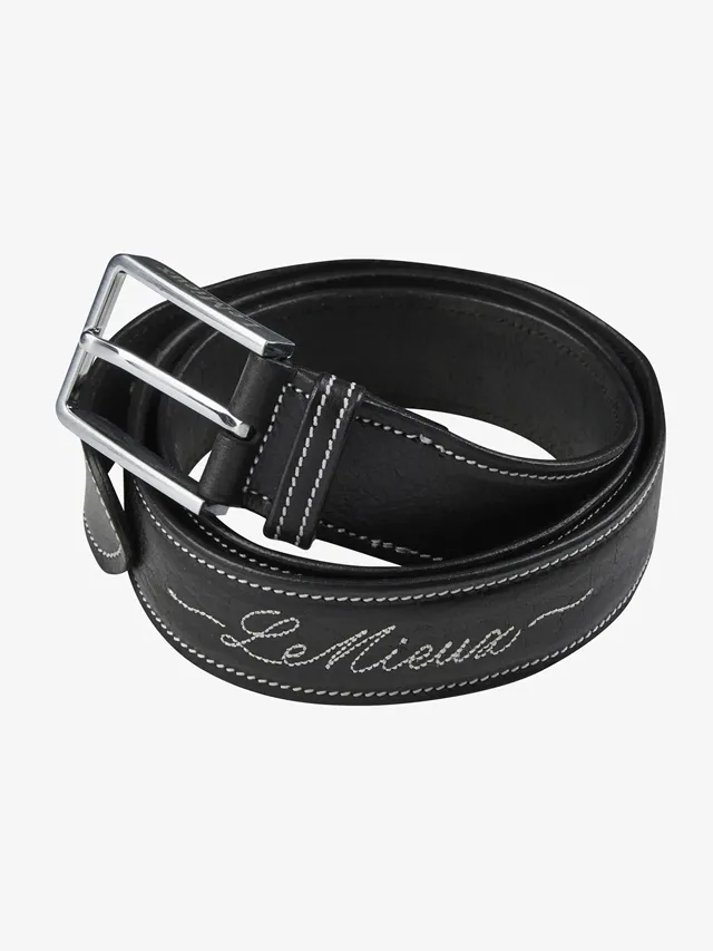 LeMieux Signature Leather Belt Black
