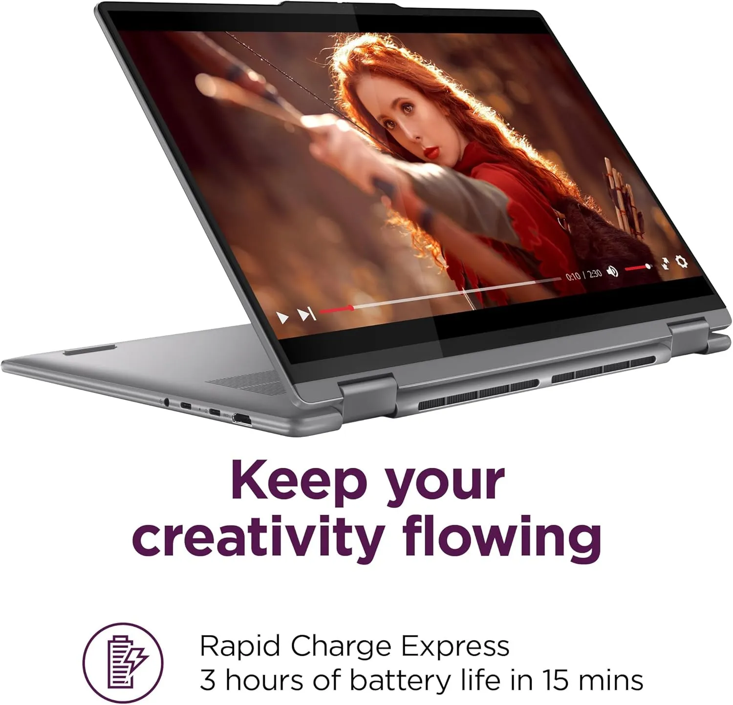 Lenovo Yoga 7 7i 2-in-1 Laptop (16" FHD  Touchscreen, AMD Ryzen 7 8840HS (Beat i7-1355U), 16GB DDR5 RAM, 1TB SSD) AI PC, Backlit, Fingerprint, FHD IR Webcam, Win 11 Pro w/ Copilot, Arctic Grey
