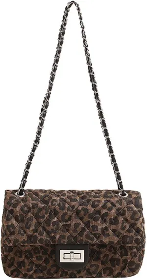 Leopard Print Clutch Purse Elegant Evening Clutch Crossbody Bag Cheetah Print Handbag for Women