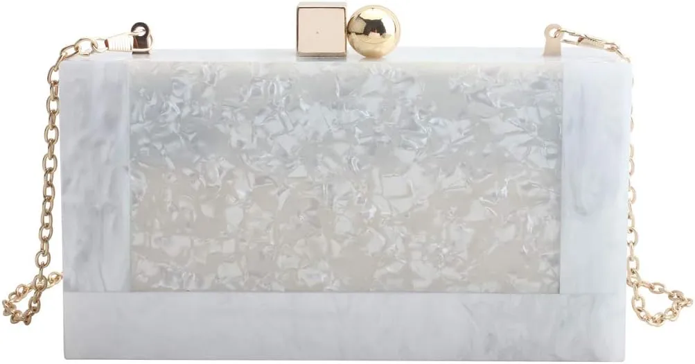 LETODE Acrylic Clutch Purses for Women Evening Clutch Bag Purse Handbag Wedding Party Cocktail