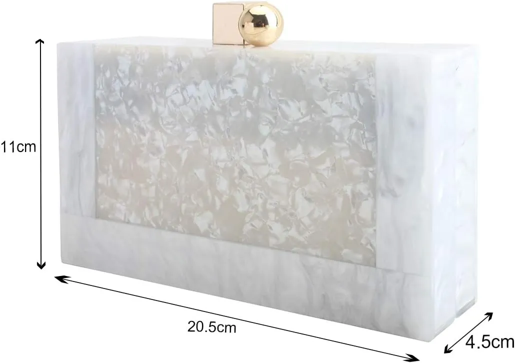 LETODE Acrylic Clutch Purses for Women Evening Clutch Bag Purse Handbag Wedding Party Cocktail