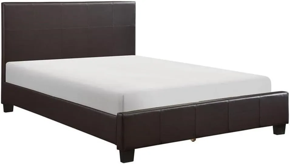 Lexicon Lorenzi Contemporary Wood Eastern King Bed in Dark Brown