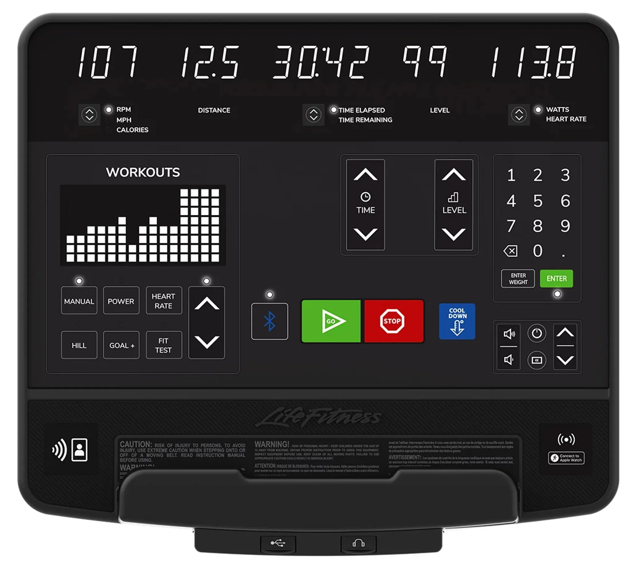 Life Fitness Club Series  Upright Bike with SL Console