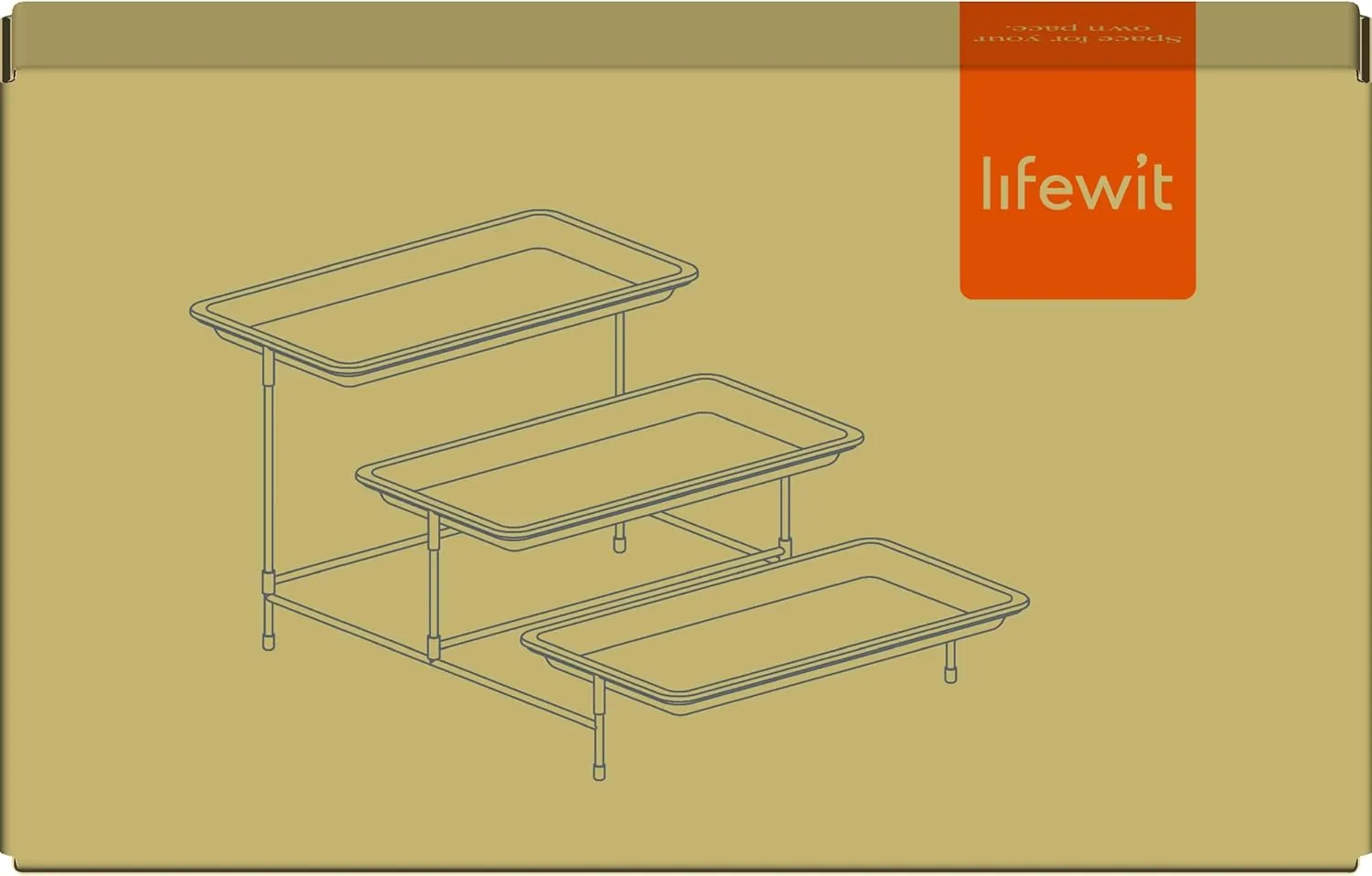 Lifewit Plastic 3 Tier Serving Tray for Party Supplies, 12" x 6.5" Crack-Proof Platters for Serving Food, White Reusable Trays with Black Metal Display Stand for Veggie, Fruit, Cookies, Dessert