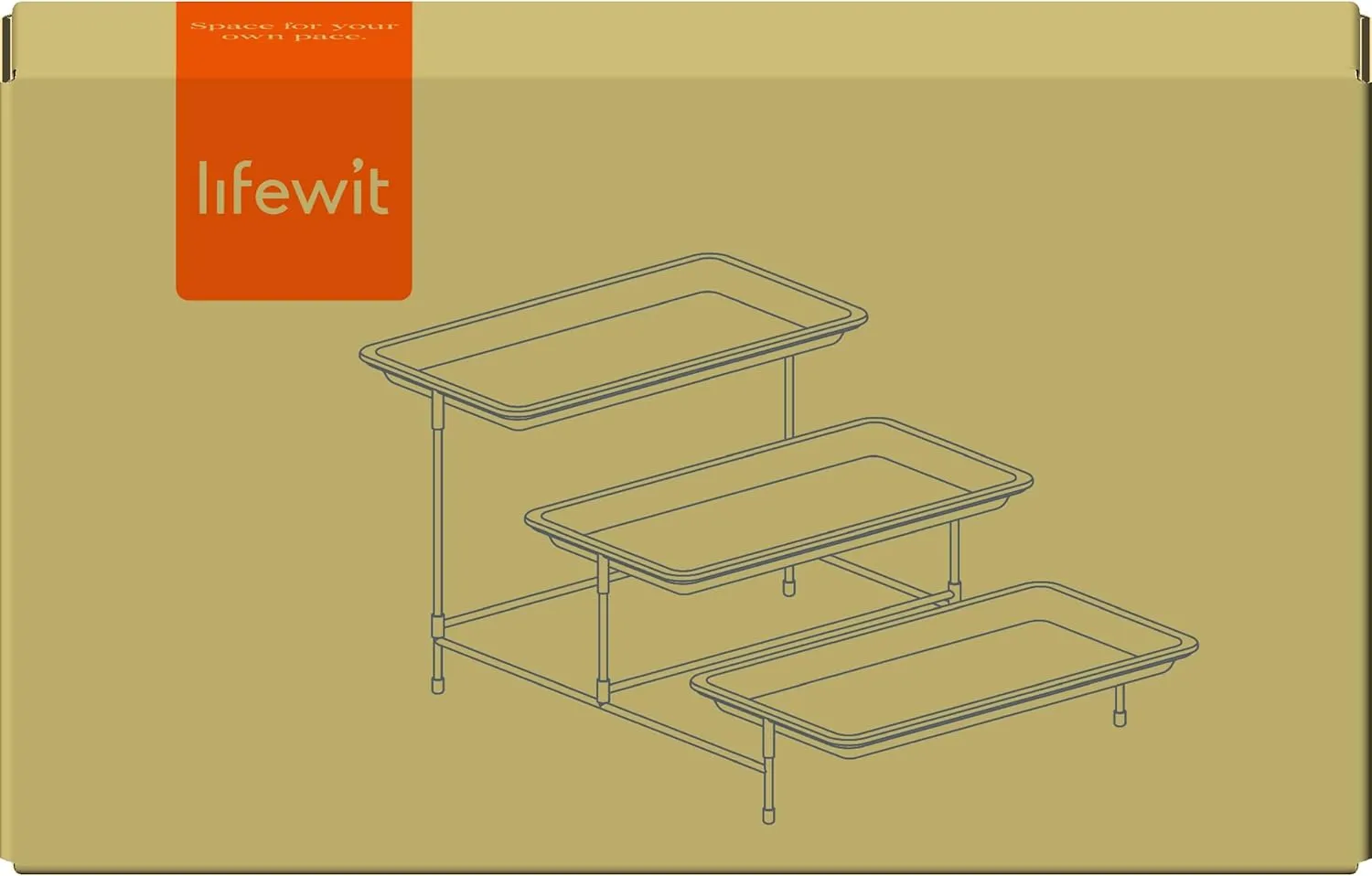 Lifewit Plastic 3 Tier Serving Tray for Party Supplies, 12" x 6.5" Crack-Proof Platters for Serving Food, White Reusable Trays with Black Metal Display Stand for Veggie, Fruit, Cookies, Dessert