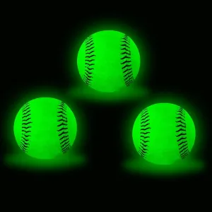 Light Up Baseball, Glow in The Dark Baseball Luminous Base Balls for Day & Night Games and Training Gift for Fans Games Official
