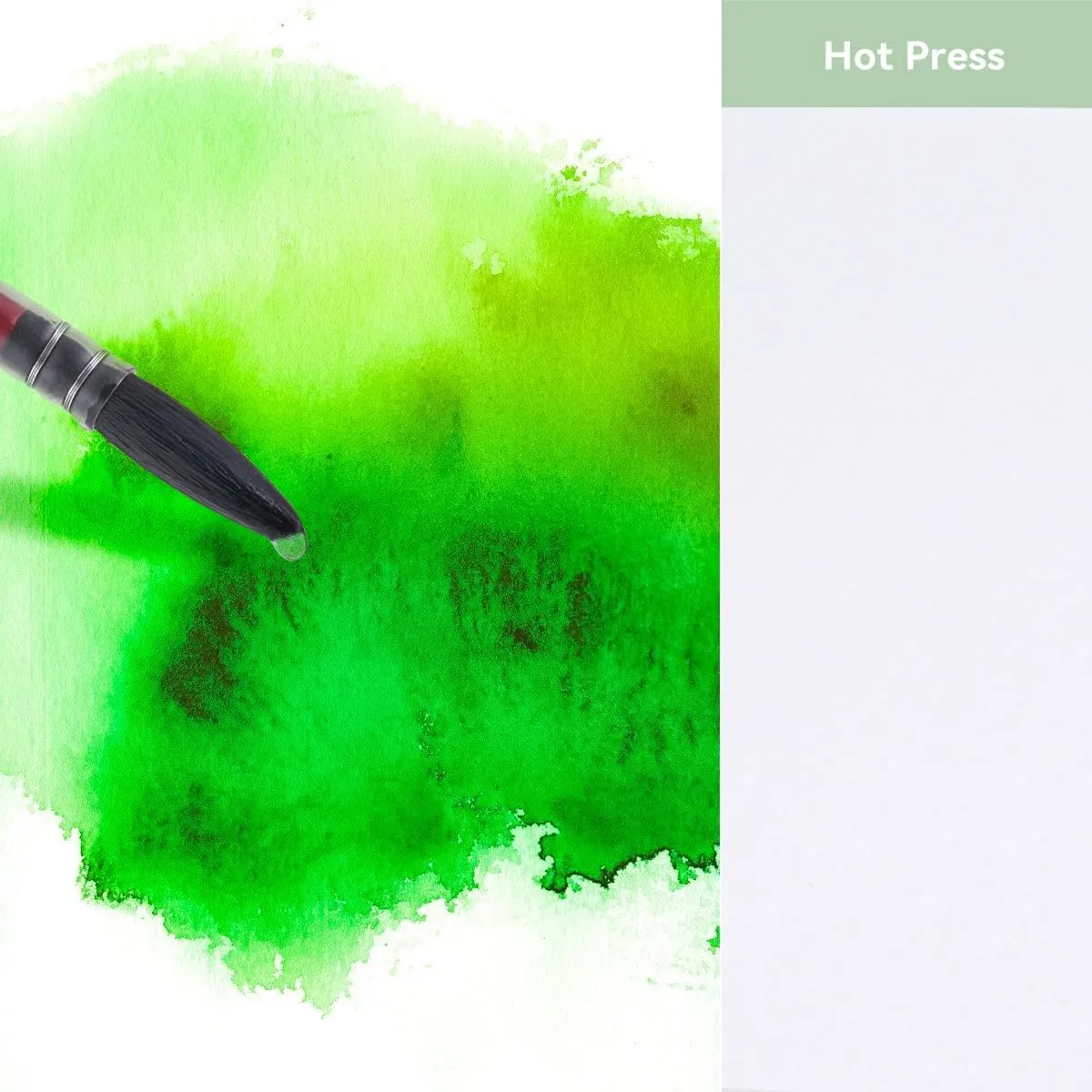 Lightwish Watercolor Sketchbook,100% Cotton Acid Free Watercolor Journal,300gsm/140lb Hot Press Watercolor Paper for Artists,Adults,Students,20 Sheets,9.25 * 6.3 Inches(Leather Green)