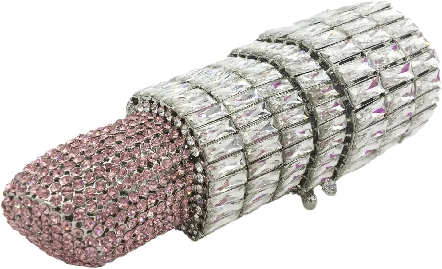 Lipstick Crystal Clutch Bag Women Novelty Evening Handbags Bridal Party Dinner Rhinestone Clutch Purse Prom Bag,Mini