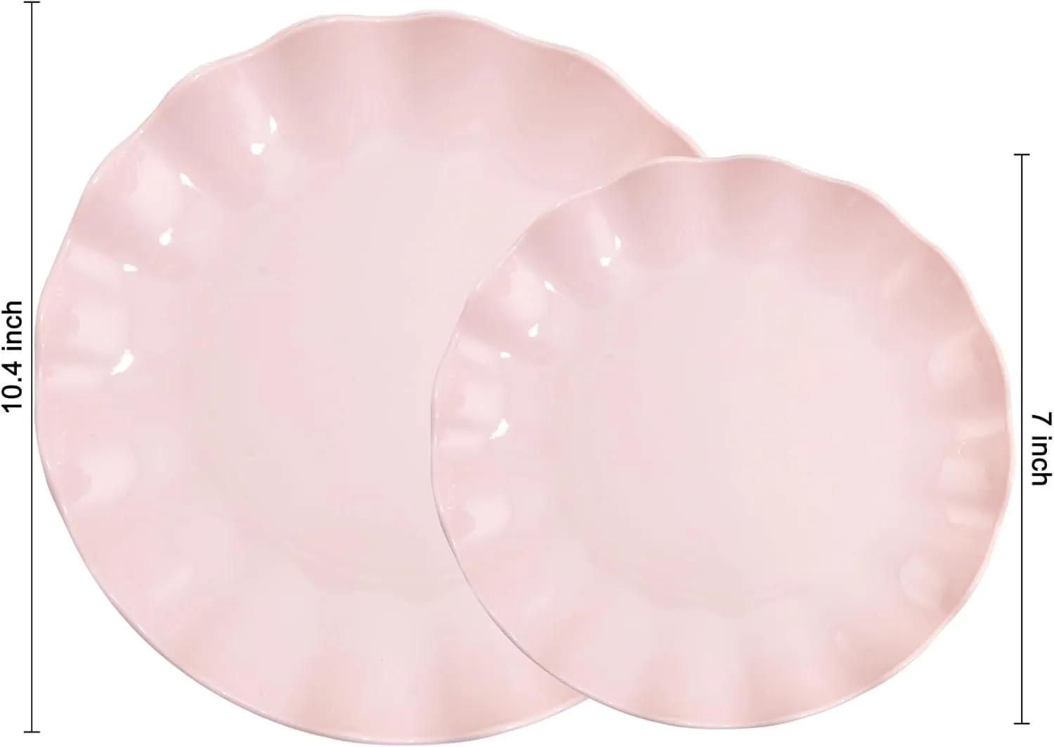 LIYH 24pcs Pink Plates Reusable,Pink Plastic Plate Durable and Dishwasher Safe,Baby Shower Plate, Light Weight Daisy Plastic Mothers Day Plates for Wedding Party Birthday
