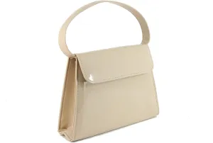 LONI Clutch Handbag Purse for Women | Shoulder & Top-Handle Grab Handbag | Patent leather Bag for Wedding & Prom