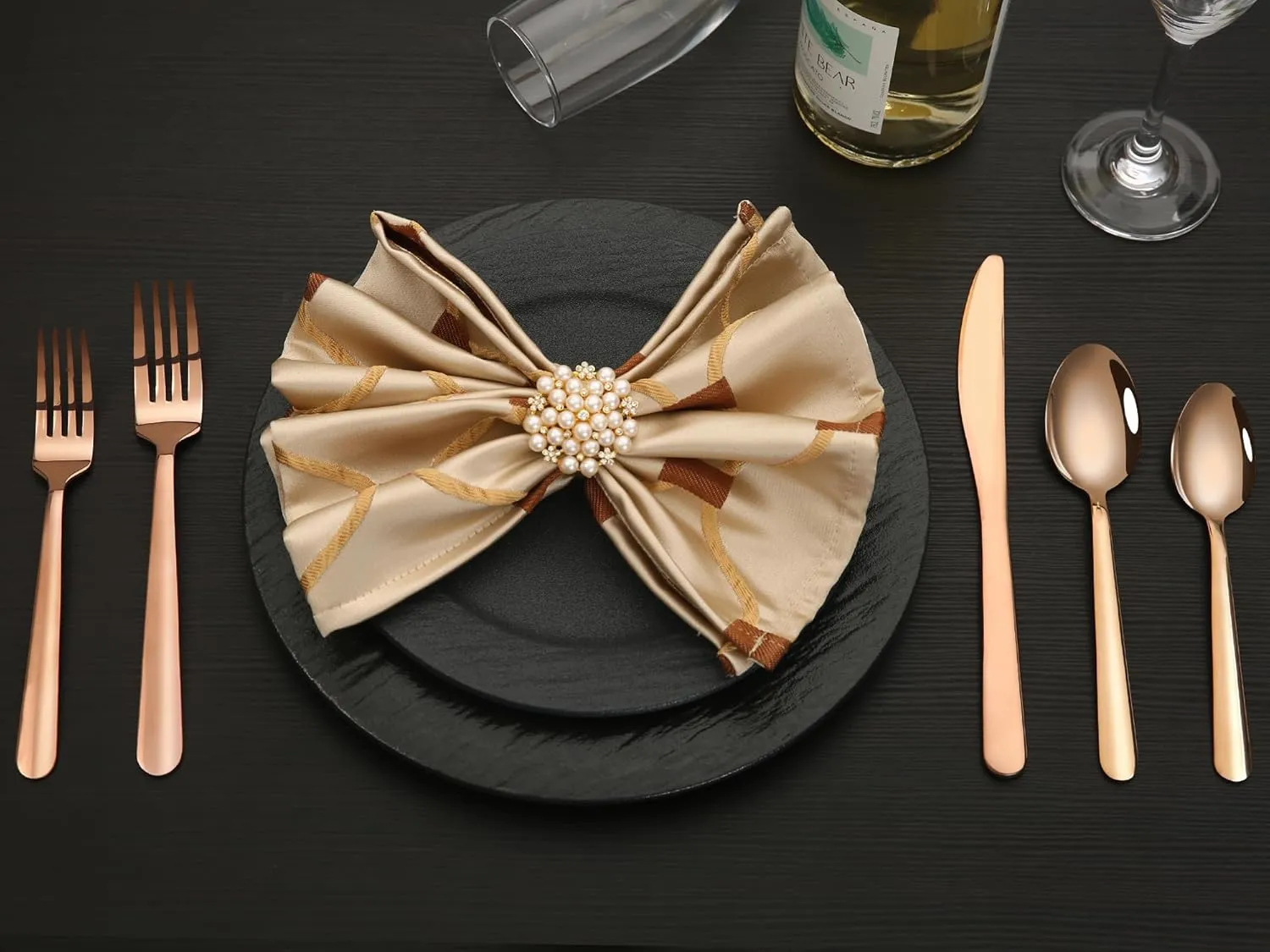 Lorena Flatware Set for 4, 20-Pieces Stainless Steel Silverware Sets Service for 4, 20 Pcs Cutlery Set Include Fork Knife Spoon Set,Dishwasher Safe