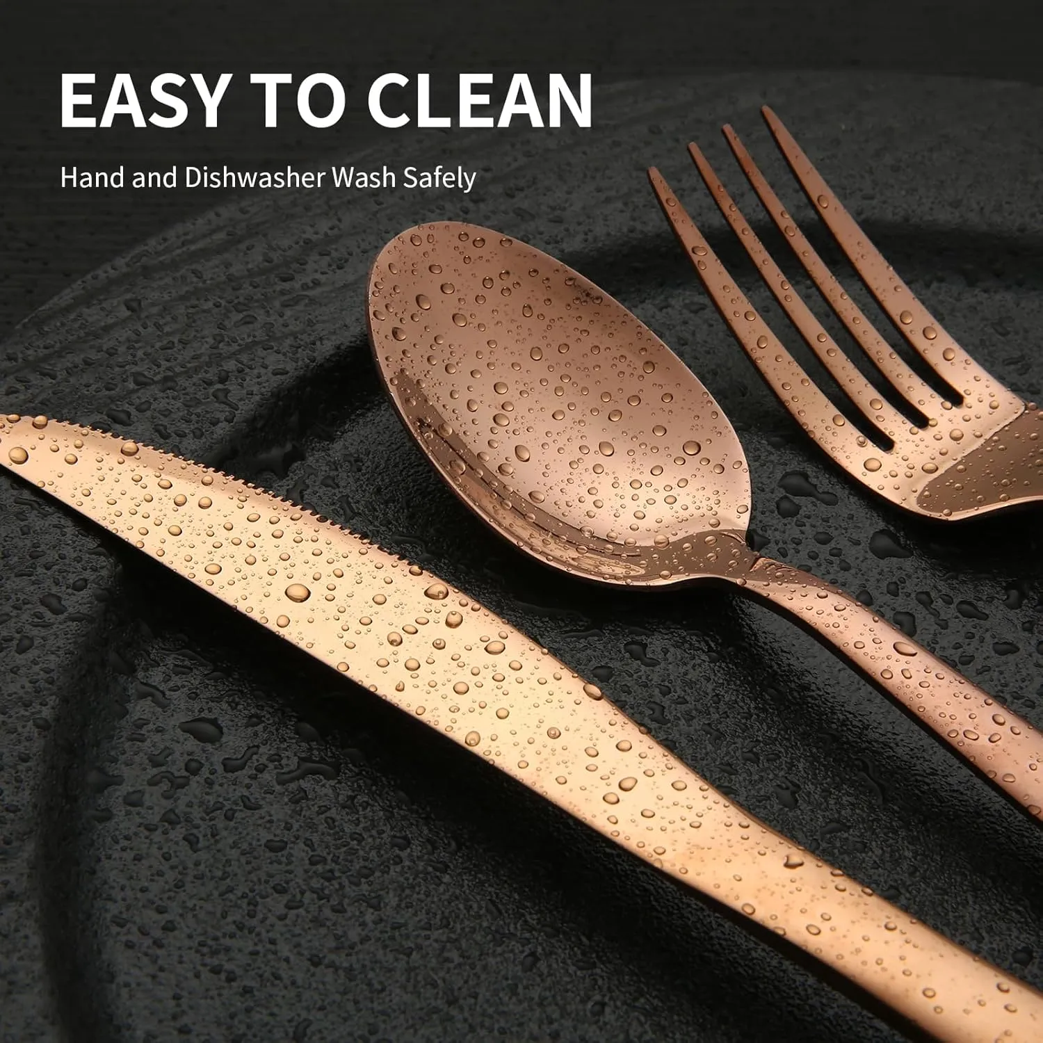 Lorena Flatware Set for 4, 20-Pieces Stainless Steel Silverware Sets Service for 4, 20 Pcs Cutlery Set Include Fork Knife Spoon Set,Dishwasher Safe