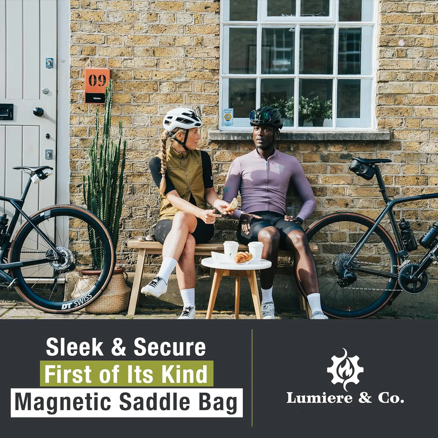 Lumiere & Co. Bike Seat Bag, Road Bike Bag, Small Bike Seat bags, Cycling Seat bag, Bike Under Seat Bag, Seat Bicycle bag, Bike Bag Under seat, Cycling Saddle Bag (Green, Small)