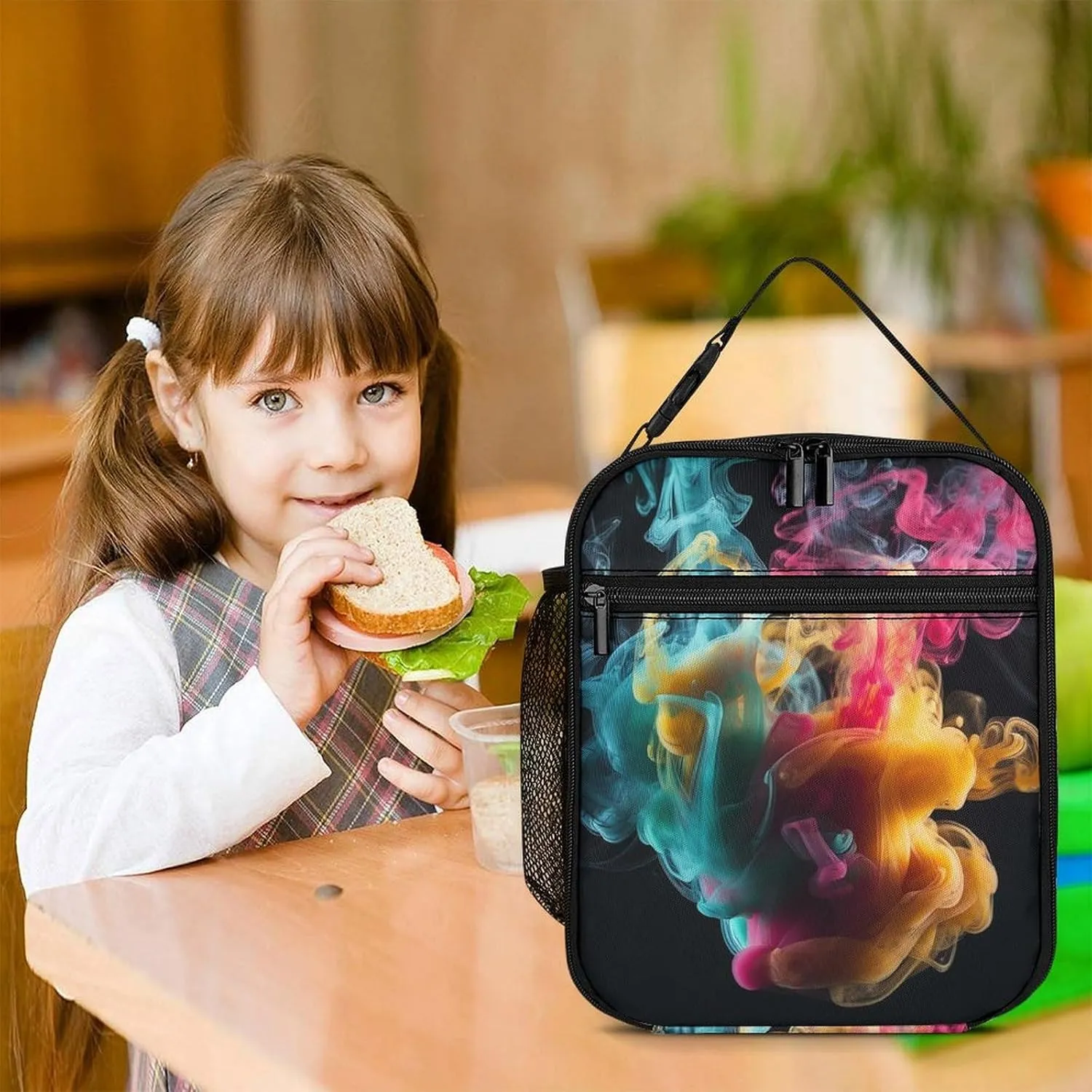 Lunch Bag for Women Men Lunch Box Reusable Melt In The Water Lunch Tote Bag Leakproof Lunch Cooler Bag for Work, 27.5X20cm